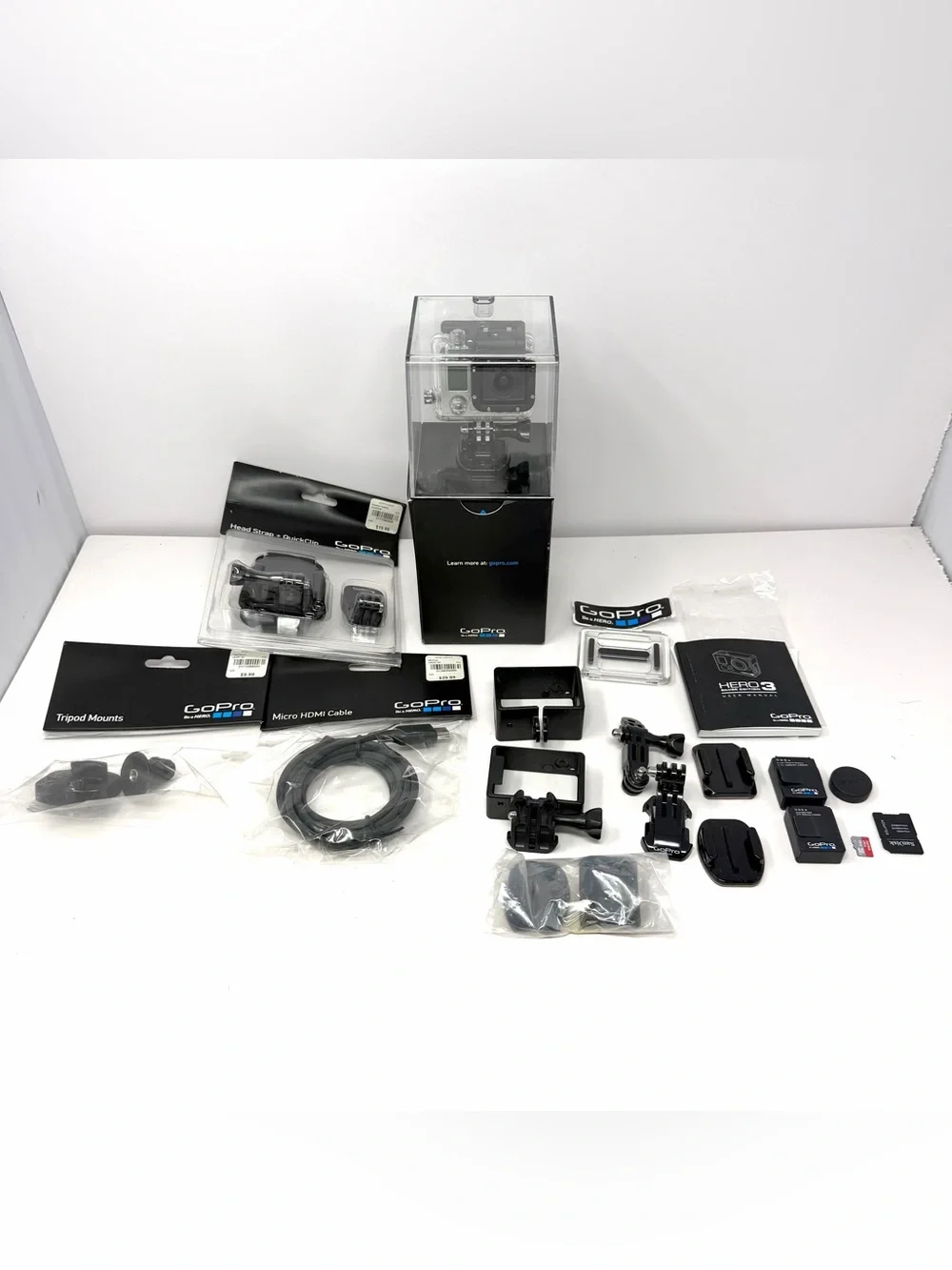GoPro HERO3 Silver Action Camera Bundle Lots Of Accessories Excellent Condition!
